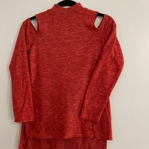 Fall Cut-Out Long Sleeve Blouse